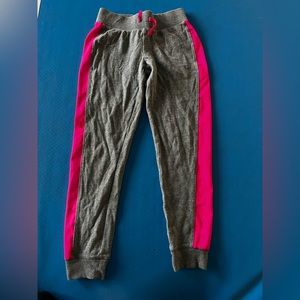 Girls joggers pink and grey size 10